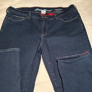 Eddie Bauer Women's Navy Straight Jeans